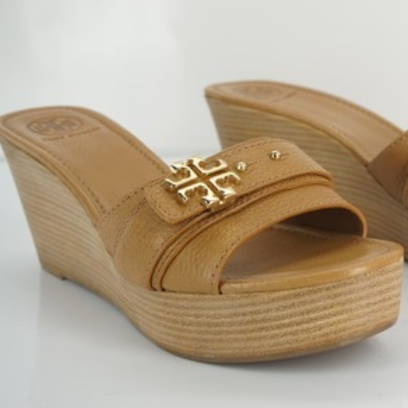 SOLD Tory Burch Elina Stacked Platform Slide Wedge - Picture 5 of 6